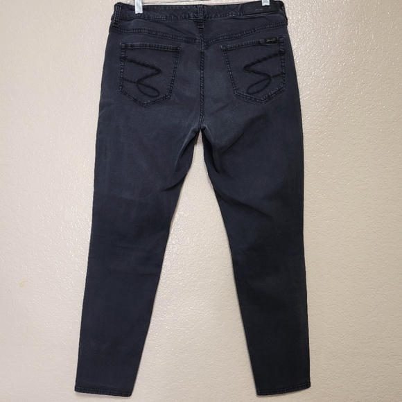 Seven7 Women Charcoal Black Jean Size 32 - Picture 4 of 8